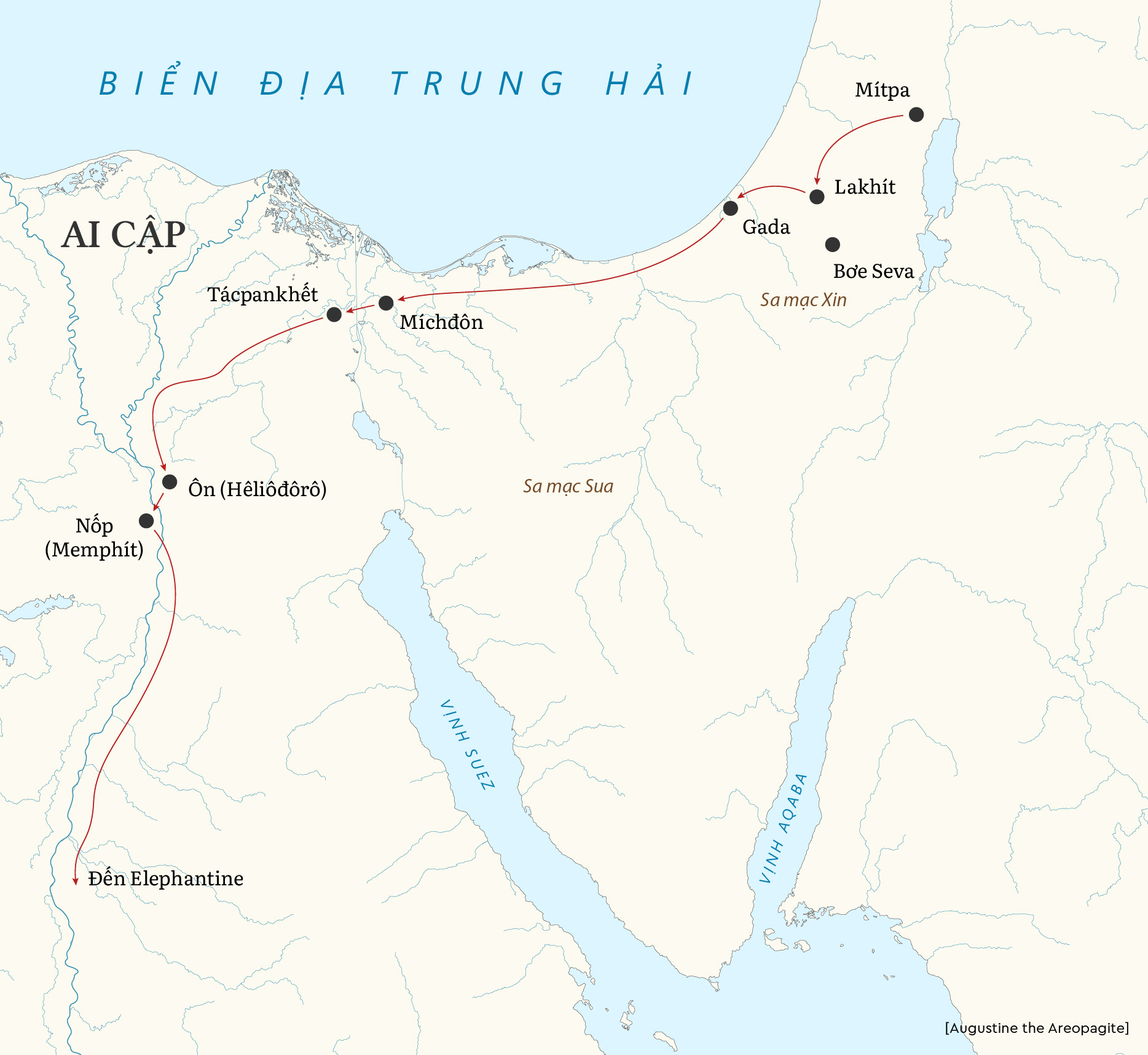 Hành trình đến Ai Cập của ngôn sứ Giêrêmia Gr 44